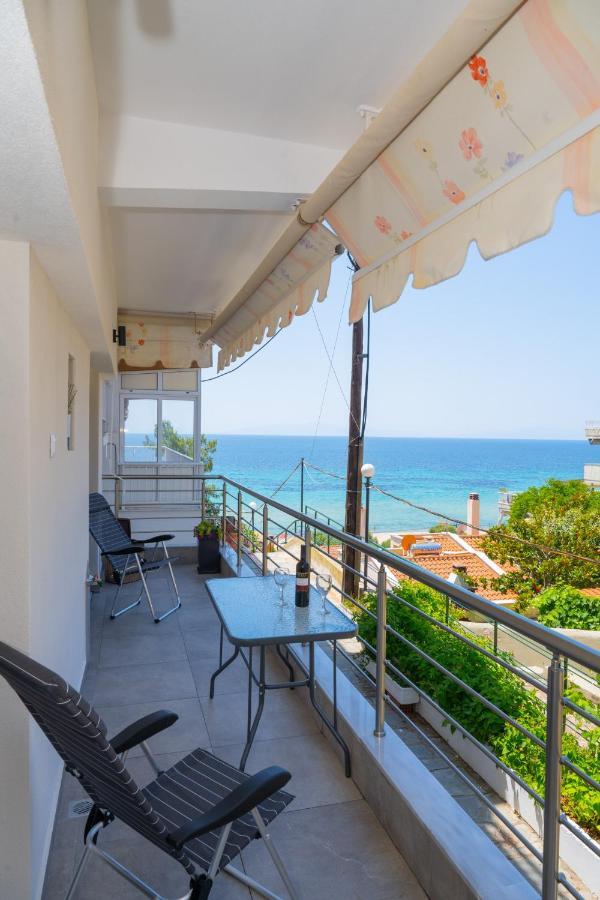 Zoe Seaview Apartment By Rentalspro - Nea Moudania Halkidiki Eksteriør billede