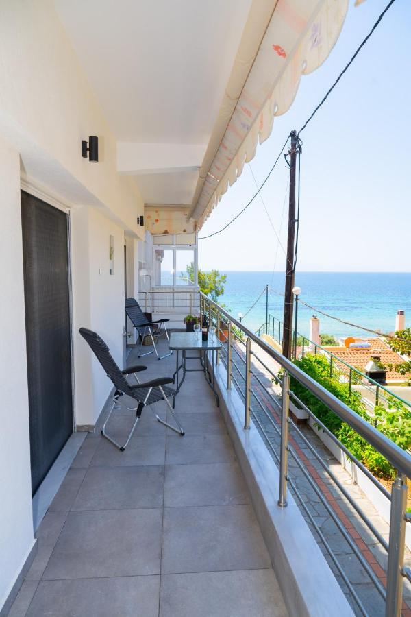 Zoe Seaview Apartment By Rentalspro - Nea Moudania Halkidiki Eksteriør billede