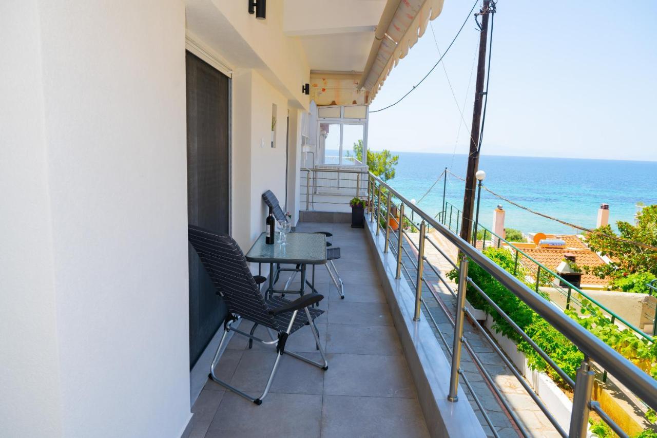 Zoe Seaview Apartment By Rentalspro - Nea Moudania Halkidiki Eksteriør billede